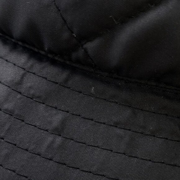 Celine Hat Quilted Logo Nylon S Hat Black Black Orange main image 6